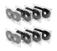 Operitacx Lot de 8 Cassettes Audio Vierges 60 Min Standard en Plastique pour Enregistrement Musical et Messages Personnels