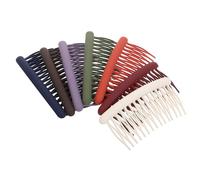 Operitacx Lot de 8 Peignes Latéraux Décoratifs Mates pour Femmes, Petite Taille, Matériaux Doux Respectueux des Cheveux, Multi-couleurs, Accessoire Coiffure Quotidien et Fête
