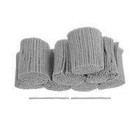 Operitacx Lot de 8 Pelotes de Laine Prédécoupées pour Crochet, Fil à Tapis Épais Gris, Assortiment Doux pour DIY Coussins, Tapis, Tapisseries Murales, Loisirs Créatifs et Tricot