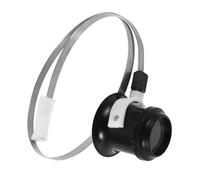 Operitacx Loupe de Réparation de Montres et Bijoux avec Anneau en Acier Inoxydable, Serrage-tête Confortable et Design Portable pour Maintenance Électronique et Expertise en Bijouterie