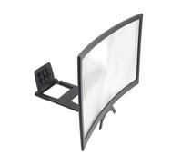 Operitacx Loupe D'écran Mobile Incurvée Support Mains Dégagées 12 Pouces en ABS et Acrylique pour Téléphone Portable, pour Amis et Familles