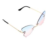 Operitacx Lunettes de Soleil et Charnière Renforcée Verres Jolis pour Garçon Fille Bleu Confortables à Porter, Ambiance Estivale en Plein Air