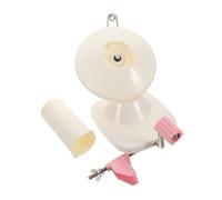 Operitacx Machine à Tricoter Manuel Dérouleur De Fil Portable Et pour Créateurs De Tricot Et Crochet Outil De Fabrication De Boules De Design Pratique Et Durable Blanc Et Rose