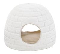 Operitacx Maison de Céramique Animaux Estivale Cachette pour Petits Cave | Blanc, pour Gerbils et Souris, Protège du Soleil, Nid Rafraîchissant