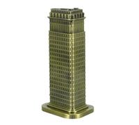 Operitacx Maquette d'architecture en Alliage pour décoration de Chambre à Coucher et Bureau, modèle rétro du Flatiron Building à Manhattan, Pratique, Finition soignée, Design Unique