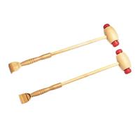 Operitacx Marteaux à Frapper en Bois 2 Pièces Masseur Portatif Multifonction pour Massage Dos et Relaxation Musculaire à Domicile Bureau sans Bavure