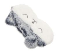 Operitacx Masque de Sommeil en Peluche Occultant Doux pour Adultes 1 Pièce pour Avion Train Sieste et Détente