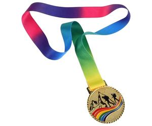 Operitacx Médaille D’Escalade Garçon et Filles 2,8 Pouces en Alliage de | Ruban, Surface Polie Gravable, Bords Arrondis Sûrs, pour Concours Scolaires et Sorties en Plein Air