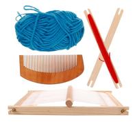 Operitacx Métier à Tisser Grand Format pour Garçon Fille DIY Éducatif Manuel pour Tissage de Laine avec Cadre Couleur Aléatoire Couleur Aléatoire