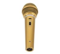Operitacx Microphone de Simulation en Plastique Doré pour Cosplay et Fêtes | Style Vintage, Surface Lisse sans Bavure, Résiste à Déformation, Convient aux Supports de Micro