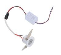 Operitacx Mini Lampe Led Encastrée Vitrine 1w Lumière Blanche, Éclairage Plafond Compact, Insertion Lumineuse Pour Comptoir, Faible Consommation, Usage Intérieur Professionnel,