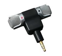 Operitacx Mini Microphone Stéréo 3,5 Mm pour PC Portable, Microphone Condensateur Léger sans Batterie, Enregistrement Stéréo 2 Canaux, Connexion Jack Mini, Utilisation pour Enregistreur