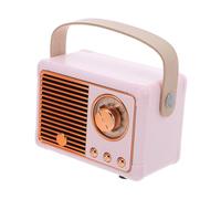 Operitacx Mini Portable Retro Speaker Wireless Vintage Style High Fidelity Sound Outdoor Hiking Subwoofer for Travel and Parties