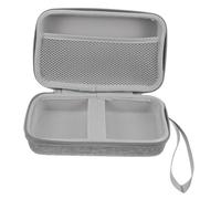 Operitacx Mini Valise Paquet à Main Rigide en Abs, Trousse De Maquillage Portable Compacte pour Femmes, Étui De Voyage Cosmétique Gris, Protection Et Organisation Pratique