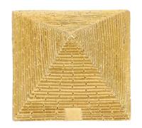 Operitacx Modèle Pyramide Or en Résine Vintage pour Table et Aquarium | Finition Détaillée, Rendu Réaliste, Format Compact, Décor Culturel pour Bonsaï, Sable et Vitrine