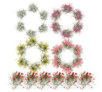 Operitacx Modèles De Touffes De Fleurs Et Herbes Statiques Miniatures 4.33X0.79 Pouces Ensemble De 5 pour Maquettes Ferroviaires Dioramas Et Paysages Décoratifs