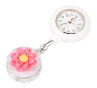 Operitacx Montre de Poche D'infirmière à Quartz Clip Rétractable en Verre, Pratique et Précise, pour Femmes et Médecins en Milieu Professionnel