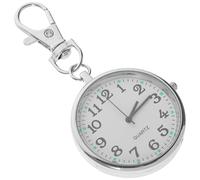 Operitacx Montre de Poche Infirmière avec Trotteuse Porte-clés Léger et Clip pour Uniformes Montre Médicale Suspendue pour Femmes et Hommes Outil Précis pour Examens et Soins