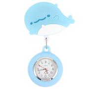 Operitacx Montre de Poche Verre Luminescent à Clip Rétractable en Silicone Infirmière Accessoire Professionnel pour Surveillance des Soins Infirmiers Travail