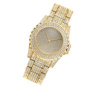 Operitacx Montre Femmes Élégante en Alliage Or Verre, Design Léger et Finition Soignée, pour Étudiantes et Amies en Quête de Style Délicat