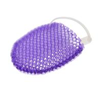 Operitacx Moufles Exfoliant Doigts en Plastique, Soin du Corps Pourpre | Points Convexes et Microreliefs Réguliers, Léger, Séchage Rapide, Résiste à Déformation, Usage Bain