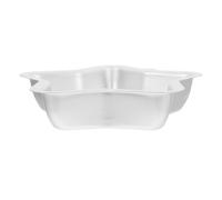 Operitacx Moule à Gâteau Résistant à Haute Température en Alliage D'aluminium Argenté D'étoile à Cinq Branches Entretien Facile, pour Anniversaire et Pâtisserie Créative