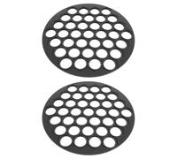 Operitacx Moule à Raviolis en Alliage D'aluminium Noir 37 Trous, 2 Pièces, Robuste et Fiable pour Fabrication Uniforme de Boulettes, la Cuisine et Préparation Maison