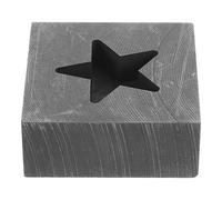 Operitacx Moule Graphite Étoile pour Fusion de Métaux Aux Températures avec pour Versement Contrôlé pour Or Cuivre Fer et Aluminium