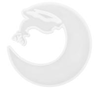 Operitacx Moule Lune Ange Blanc en Silicone pour Loisirs Créatifs DIY | Souple, Facile à Nettoyer, Pratique pour Décoration de Bureau et Projets Artisanaux Maison