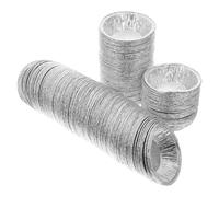 Operitacx Moules à Tartelettes Aluminium Ronds 600 Pièces Non Adhérents pour Cuisson Four de Tartes et Petits Gâteaux Maison