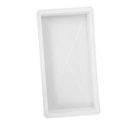 Operitacx Moules De Carreaux De Sol Préfabriés Patio Aménagement Paysager Carrelage Moule en Béton pour Pelouse De Jardin Moule en Ciment pour Terrasse Moule à Béton De Jardin Blanche PP