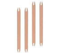 Operitacx Navette Artisanale de Tissage en Bois Grosse Taille 4 Pièces Outil de Navette de Tissage DIY pour Métier à Tisser en Bois Naturel pour Crochet et Filage Artistique