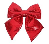 Operitacx Nœud Décoratif de Noël Scintillant pour Sapin et Présent, Rouge | PVC et Mousse Epe, Usage DIY et Fêtes, Design Festif Élégant, Finition Pailletée