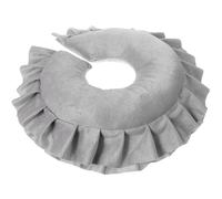 Operitacx Oreiller de Massage Spa Visage en Mousse Stable, Coussin U pour Table de Massage, Appui-tête Confortable Gris Argenté, Réutilisable pour Salon de Beauté et Soins Bien-