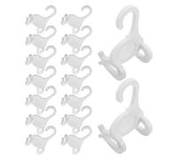 Operitacx Organisateur de Chaussures Vertical en Plastique Blanc 20pcs, Crochet de U Multifonctionnel, Facile à Installer, pour Sneakers et Boutiques