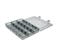Operitacx Organisateur de Rangement Plastique pour Outils Boîte à Compartiments pour Vis Écrous Boulons et Petits Accessoires Design Transparent Compact et Durable pour Garage et Atelier