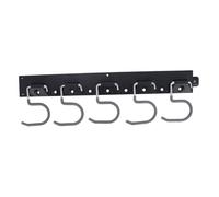 Operitacx Organisateur Mural pour Outils de Garage avec Crochets Antidérapants Support Polyvalent pour Balais Pelles et Accessoires Ménagers Système de Rangement pour Couleur Aléatoire