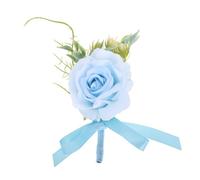 Operitacx Ornement de Fleurs pour Poignet Mariage Apparence Réaliste en Tissu, Couleur Vive, Résistant Déformation et Décoloration, pour Mariés et Demoiselles D'honneur