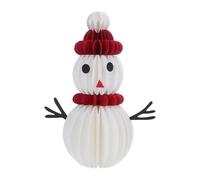 Operitacx Ornement en Papier de Personnage de Neige pour Table de Noël | Décoration Festive Blanche, Style Hiver Élégant, Léger, Réutilisable et Facile à Ranger