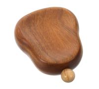 Operitacx Outil de Massage Facial en Bois de Santal, Forme Calebasse, Masseur Manuel Portatif pour Visage et Cou, Outil de Massage Corporel Naturel, Accessoire Beauté pour Soin à Domicile