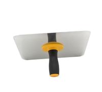 Operitacx Outil de Nivellement Béton Aluminium avec Poignée Bi Ergonomique Truelle à Plâtrer pour Finition Râteau et Grattoir Plâtre Polyvalent pour Maçonnerie et Décoration