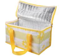 Operitacx Panier à Lunch Isotherme Jaune, Grosse Capacité, Poignée | Tissu Oxford, Alliage, Fermeture Zippée, Portable, pour Repas et Pique-niques, Usage Extérieur