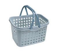 Operitacx Panier à Main pour Fruits et Légumes en Plastique Léger Surface Lisse, pour Rangement à Domicile ou Cueillette, Bleu et Pratique pour Famille et Amis