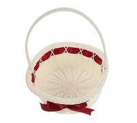 Operitacx Panier de Fleurs de Mariage Rustique à Main en Plastique