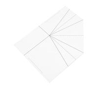 Operitacx Panier Pliable Acrylique pour Couture Modèle de Règle Réutilisable pour Diy Création de Sacs à Main Sacs de Pique et