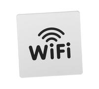 Operitacx Panneau Autocollant Wifi Acrylique pour Couverture Réseau Signal Wifi pour Hôtels Restaurants Cafés et Salons de Thé Indicateur sans Fil Élégant et Facile à Poser