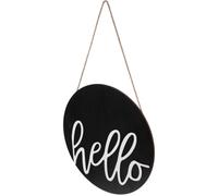 Operitacx Panneau de Bienvenue en Bois Décoratif pour Porte D'entrée, Design Unique et Chic, Solide et Pratique, pour Maison et Chambre D'garçon et Filles