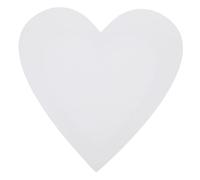 Operitacx Panneau de Peinture Toile Forme de Cœur avec Cadre Blanc pour Peinture à Huile et Aquarelle Épaisseur Décoration Murale pour Mariage et Fêtes