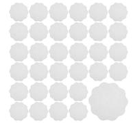 Operitacx Papier de Scellement Rond Blanc 12 Cm pour Boissons Chaudes et Froides, 500 Pièces, Papier Absorbant la Graisse pour Boutique de Boissons
