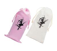 Operitacx Paquet à Cordon de Ballet en Satin et Toile, Poche Dédiée pour Petits Objets, Facile à Nettoyer et Confortable, Pratique Voyage des Danseurs de Ballet